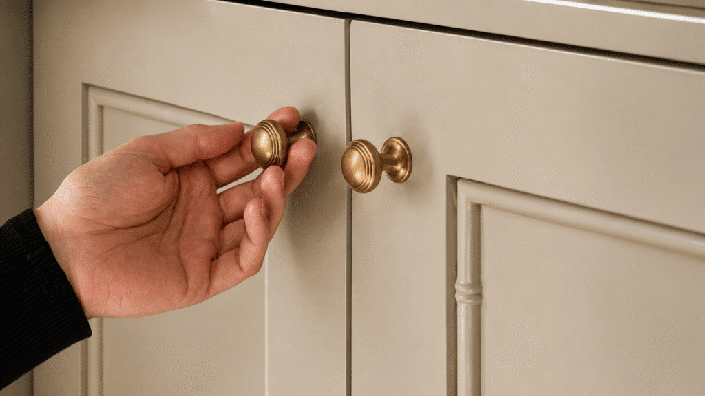 Herrajes decorativos de latón para muebles de cocina y hogar
