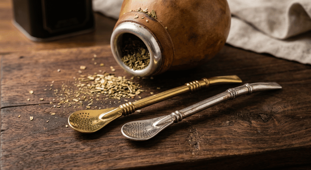 Caño de latón y alpaca para bombillas de mate — Pagani SA
