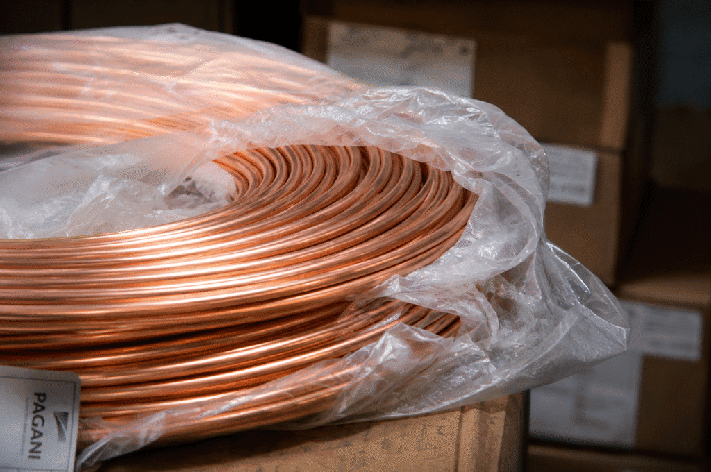 Caño de cobre en rollo pancake para instalaciones de aire acondicionado — Pagani SA